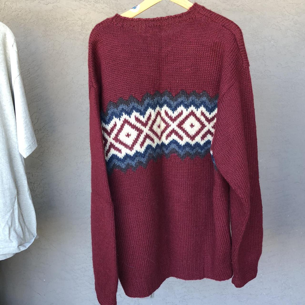 J Crew handknit 100 wool sweater, men’s size large,... Depop