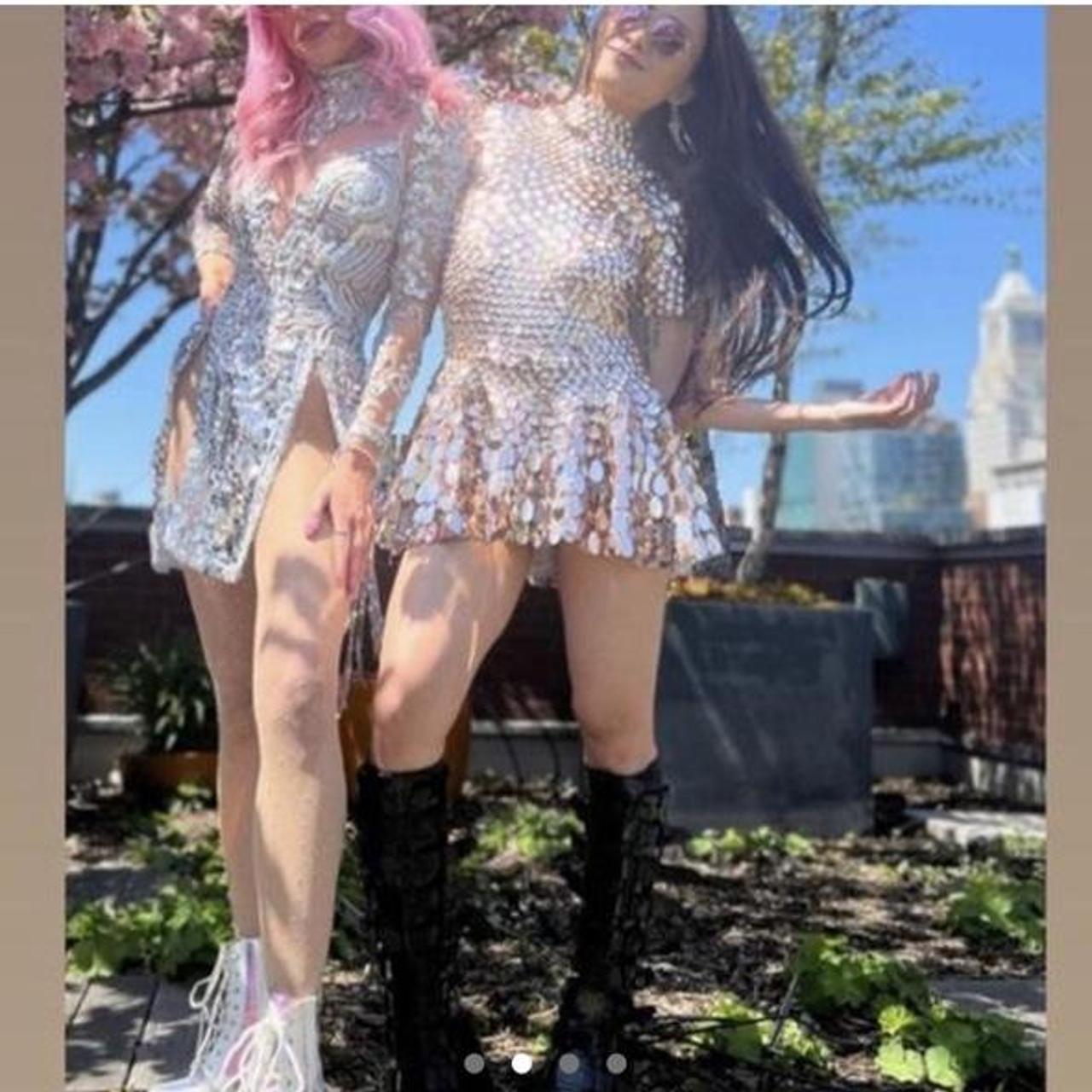 Dolls Kill Women's Silver Fancydress Depop