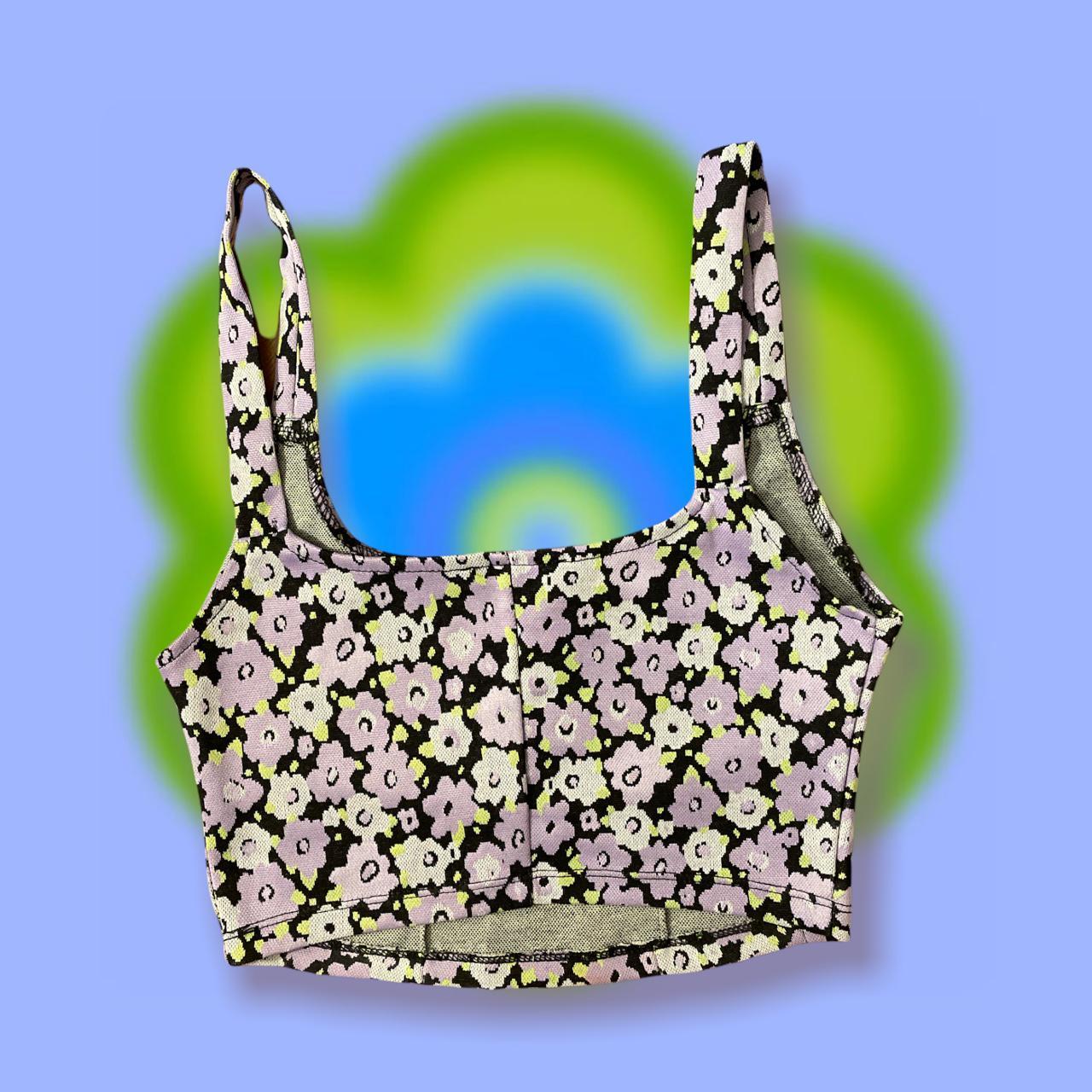 Zara corset type floral crop top! so cute! So sad it... Depop