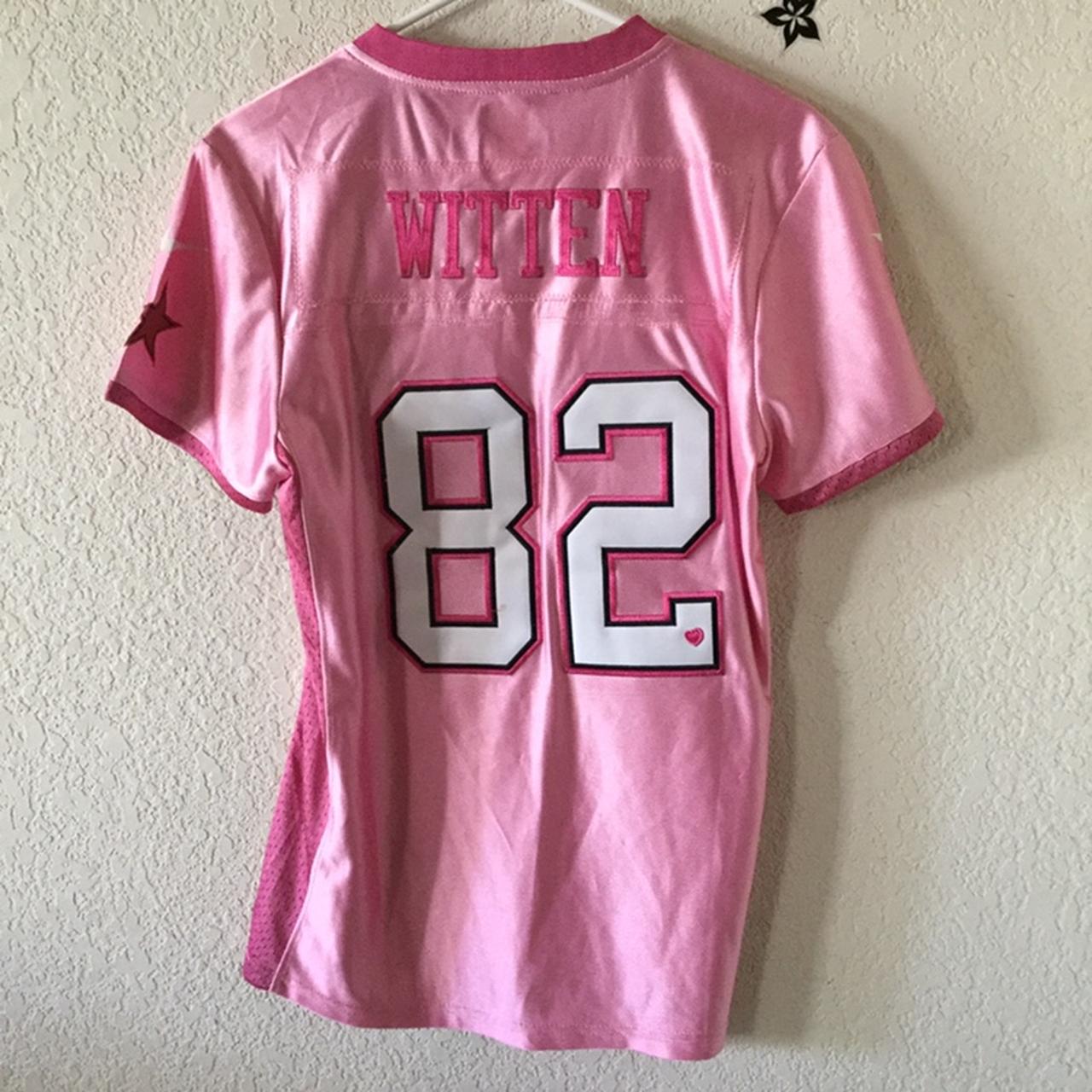 PRE-LOVED- PINK DALLAS COWBOYS FOOTBALL JERSEY. - Depop