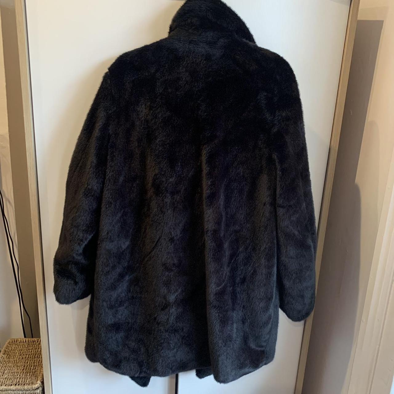 New look, faux fur coat ,new with tags , size 14,... - Depop