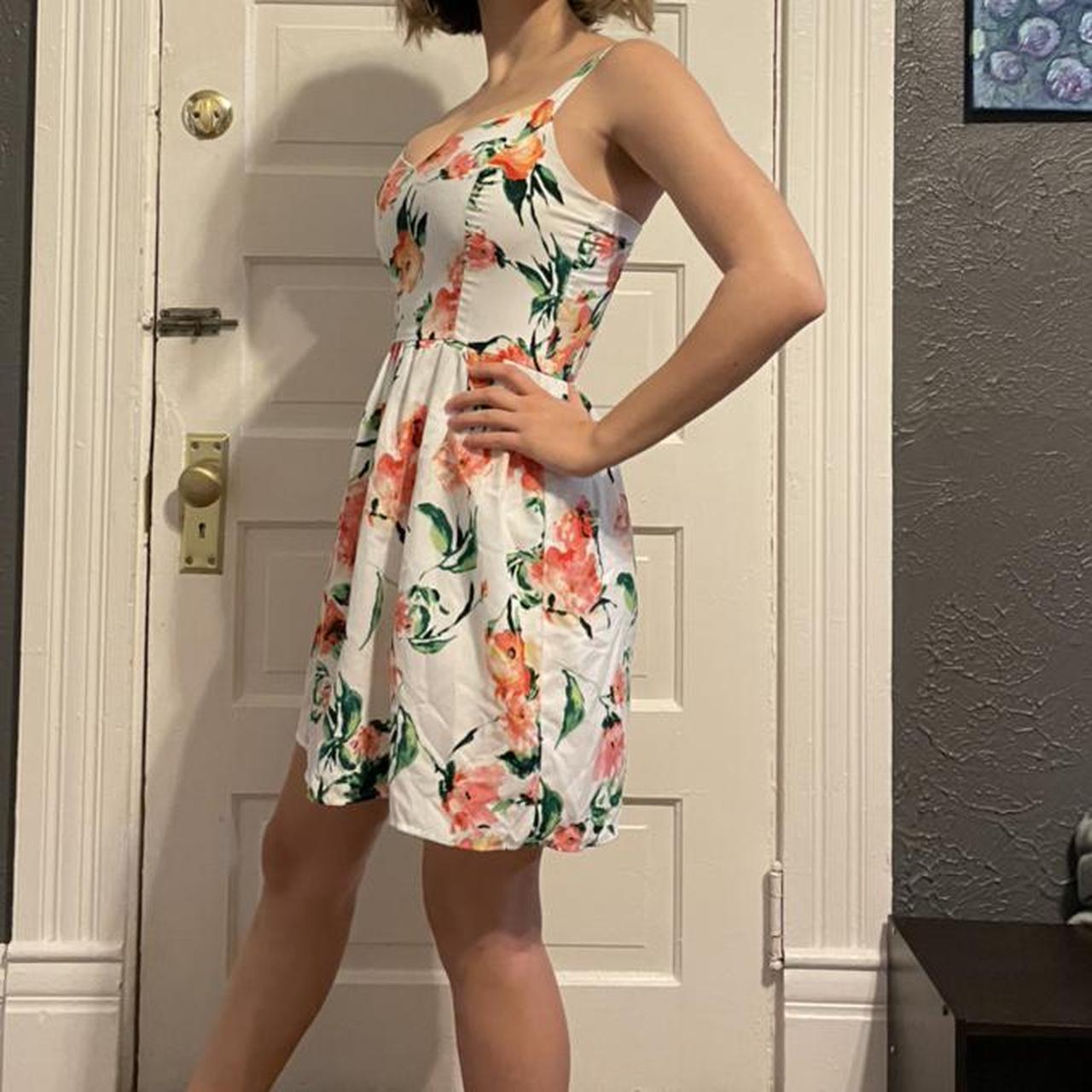 charlotte russe white floral dress