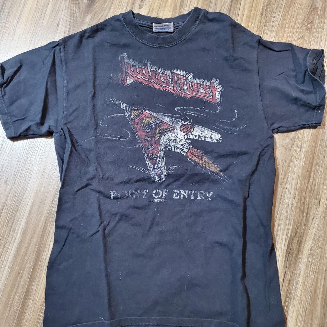 Judas Priest Point of Entry graphic shirt Excellent... - Depop