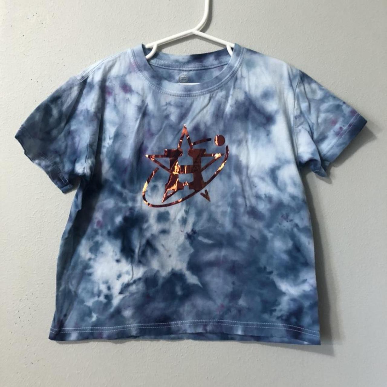 Custom TieDye kids Houston Astros shirt with Astros - Depop