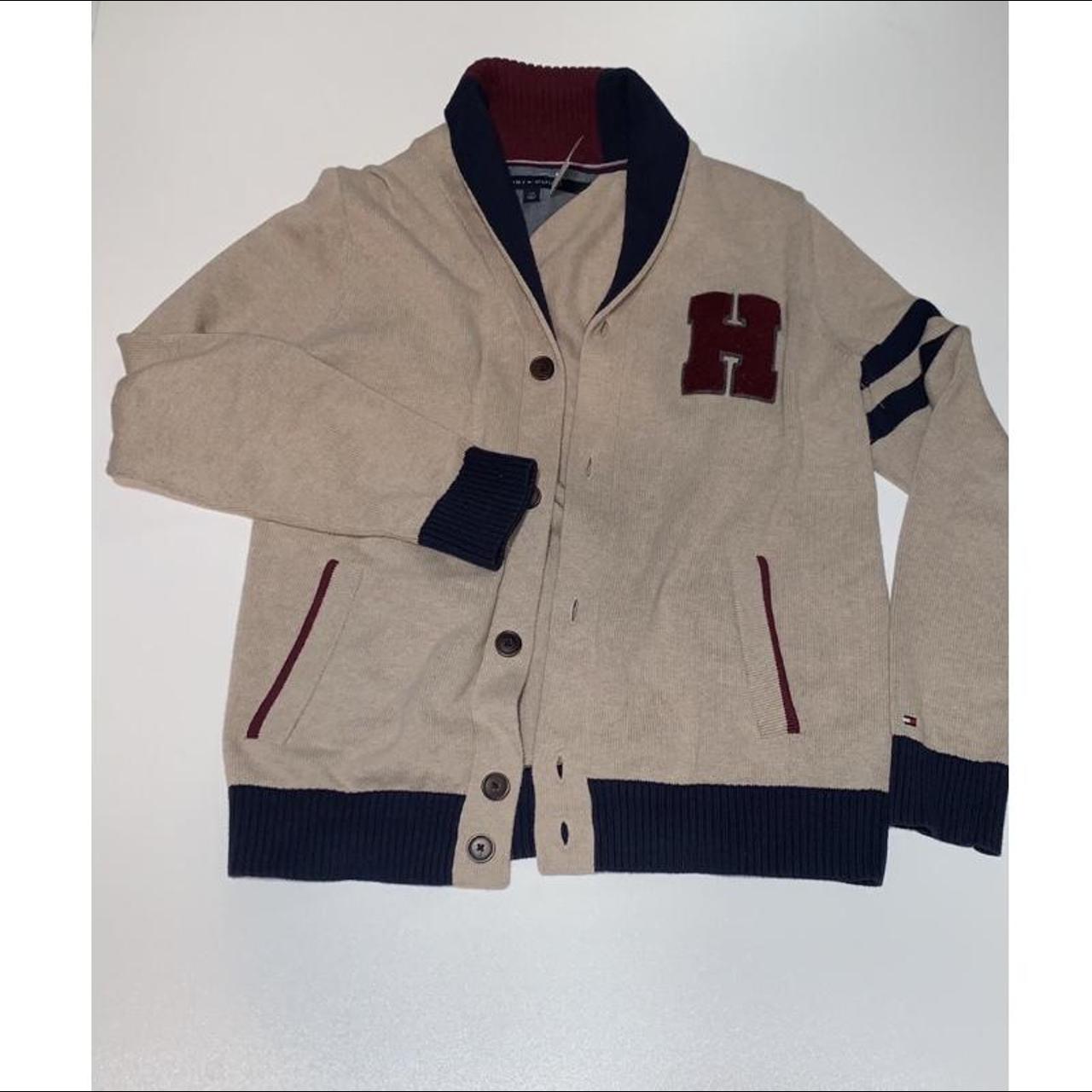 tommy hilfiger letterman cardigan