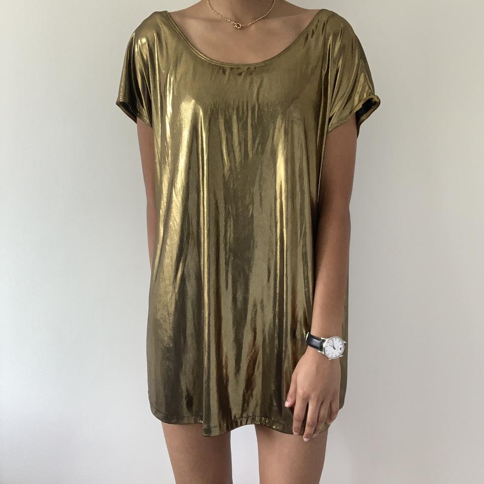 American apparel shop metallic dress