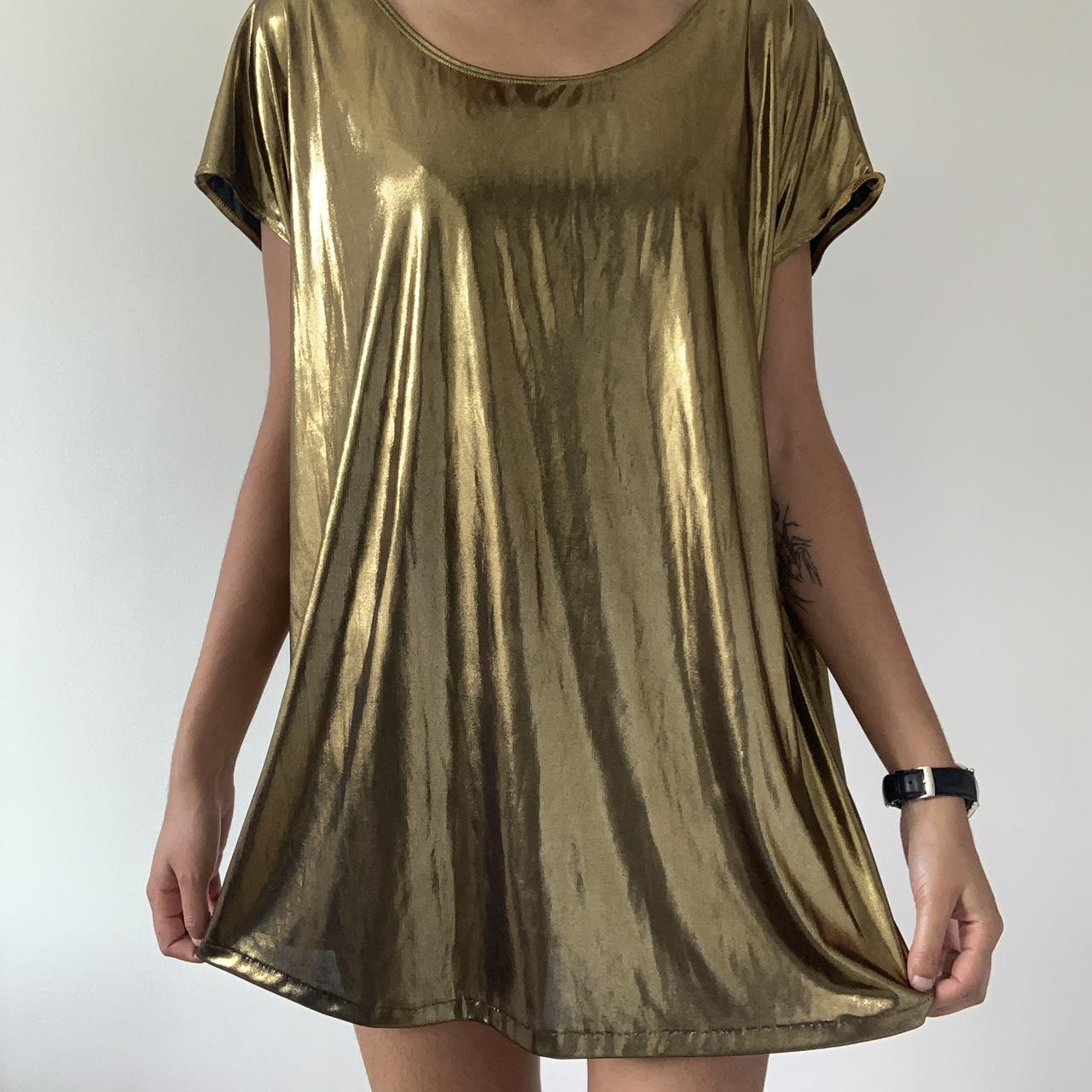 American apparel shop metallic dress