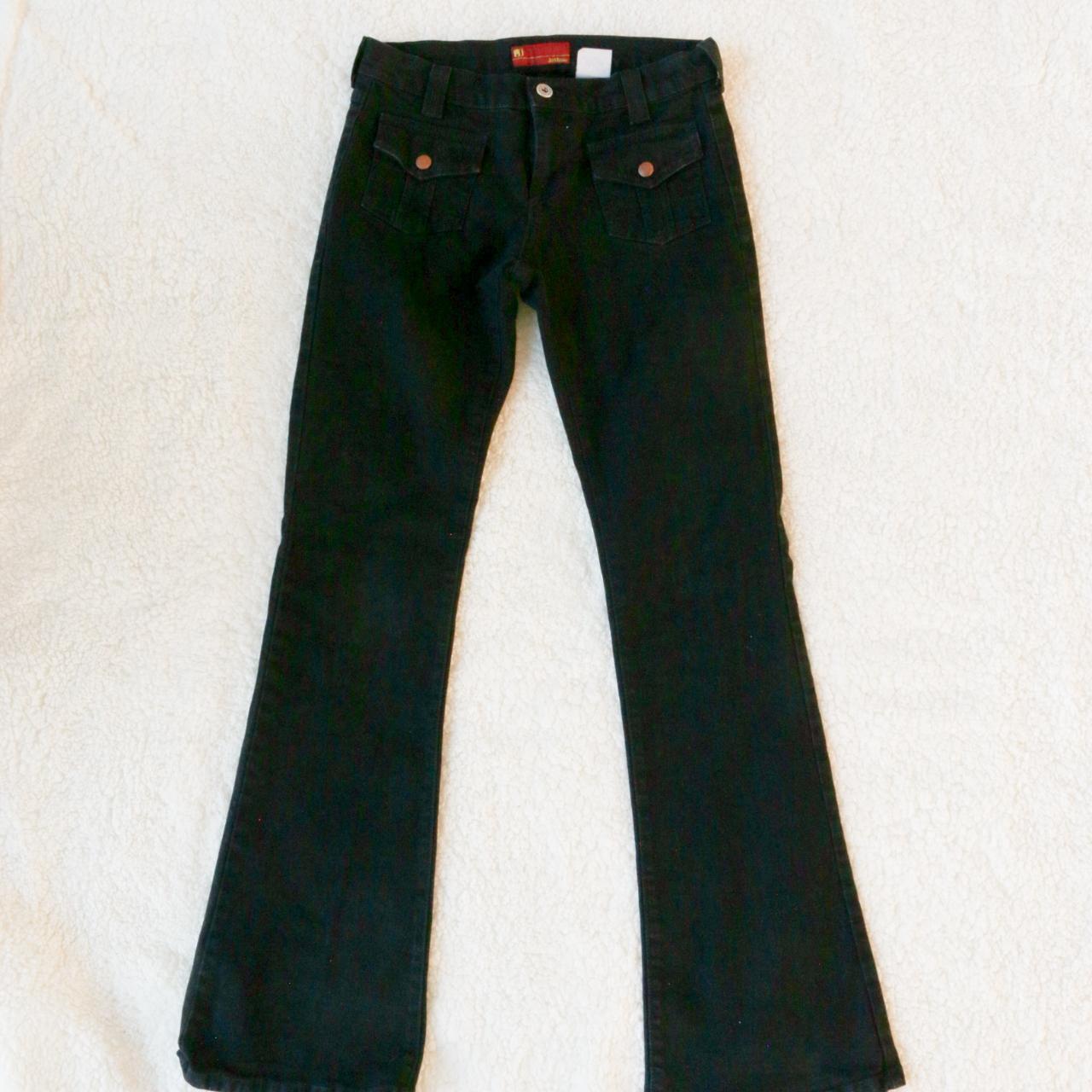 JUST USA, Black Denim Flare Pants, No