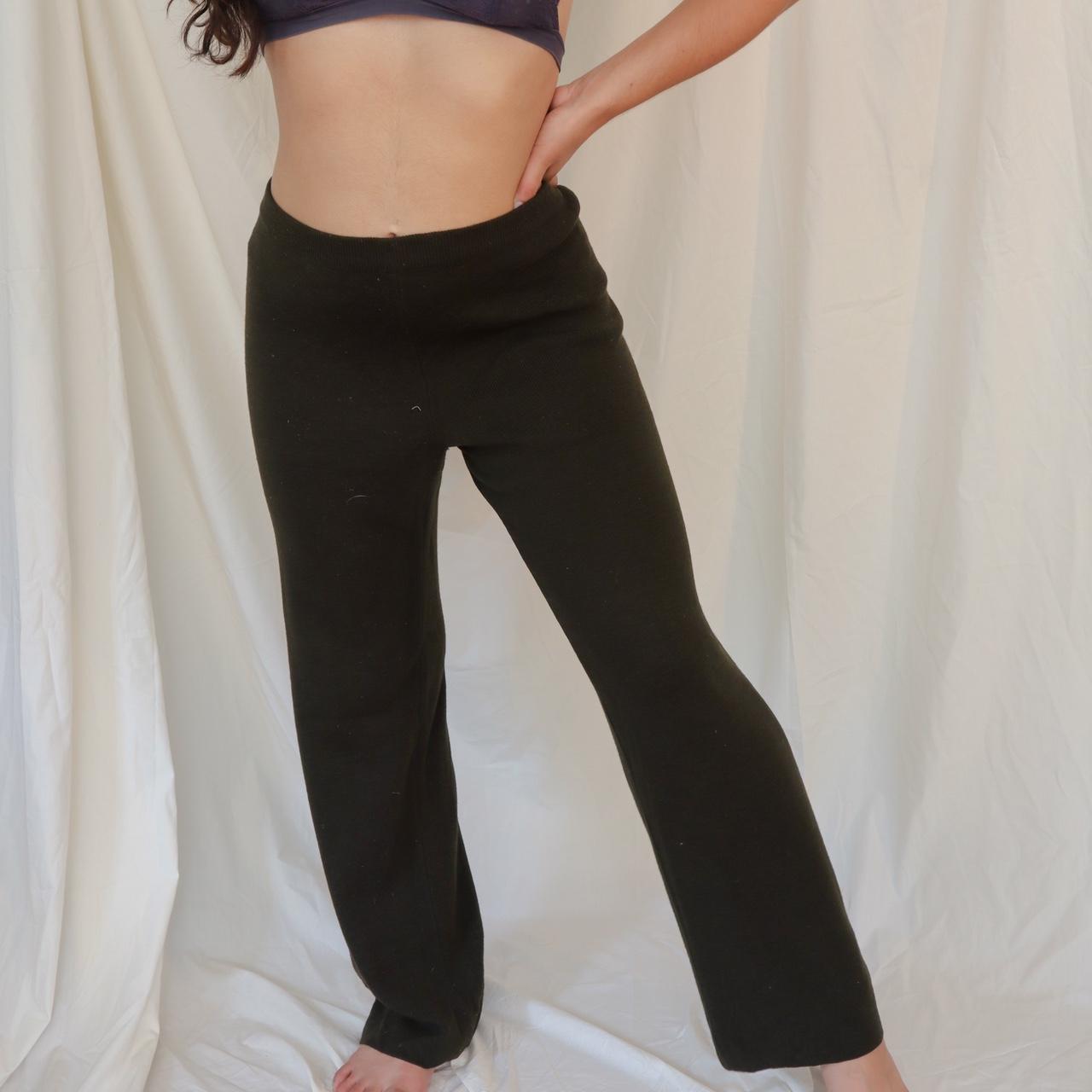 Dark Olive soft-knit Lounge pant. Super cozy, comfy,... - Depop