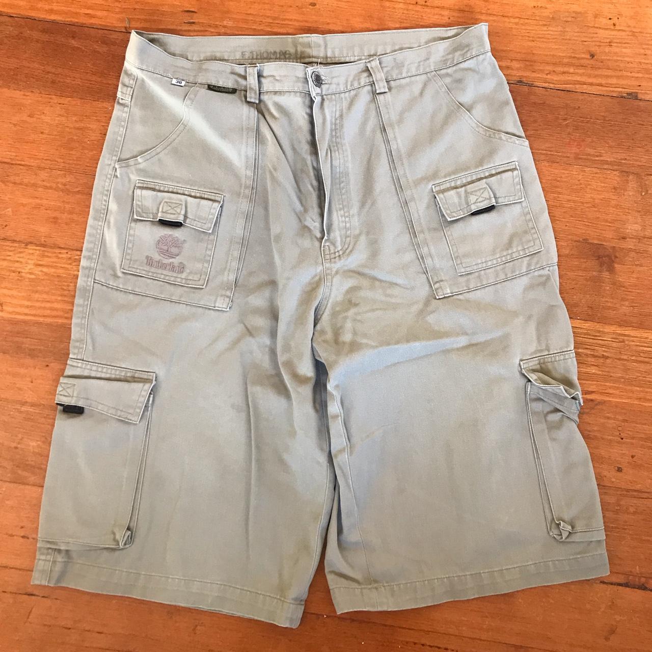 Timberland cargo shorts with relaxed fit. Thick... - Depop