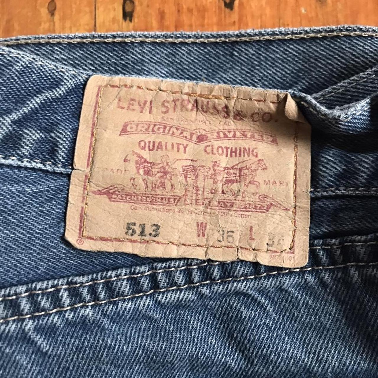 Vintage 1990’s Levi’s 513 jeans with regular fit.... - Depop