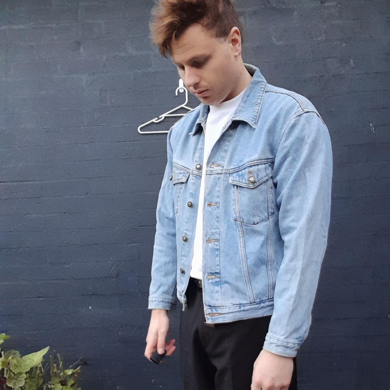 Vintage late 90's / early 2000's denim jacket in a... - Depop