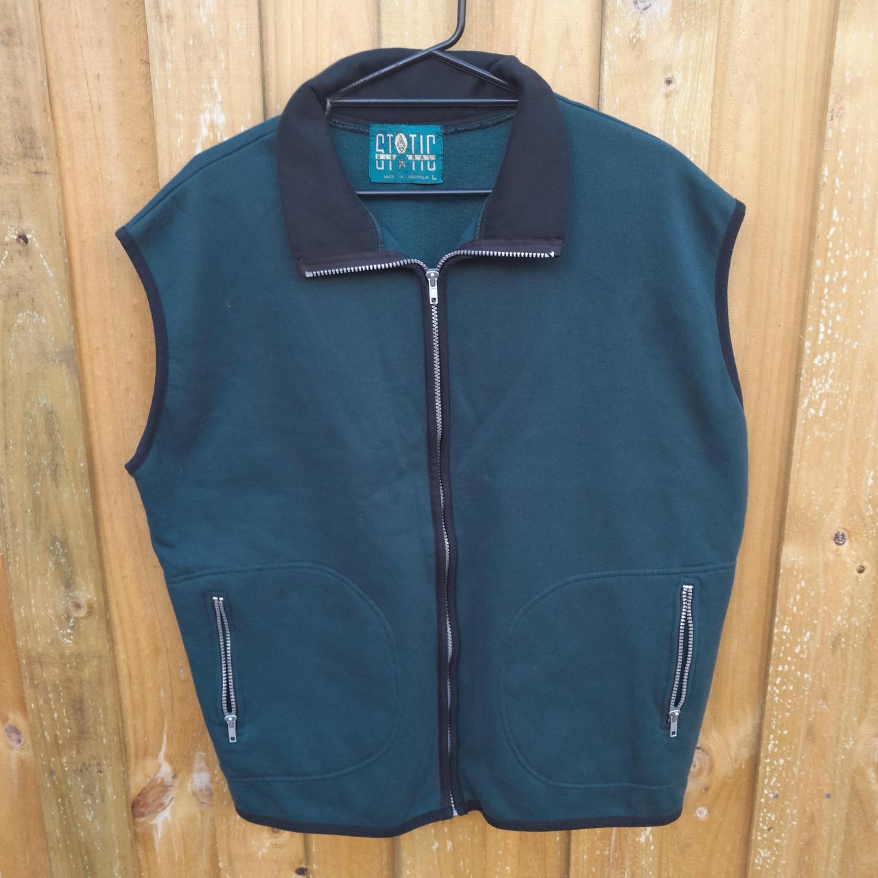 Vintage 1990’s vest with thick cotton / polyester... - Depop