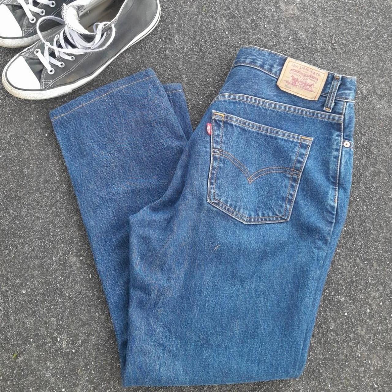 Vintage Levi's jeans with slightly baggy fit through... - Depop