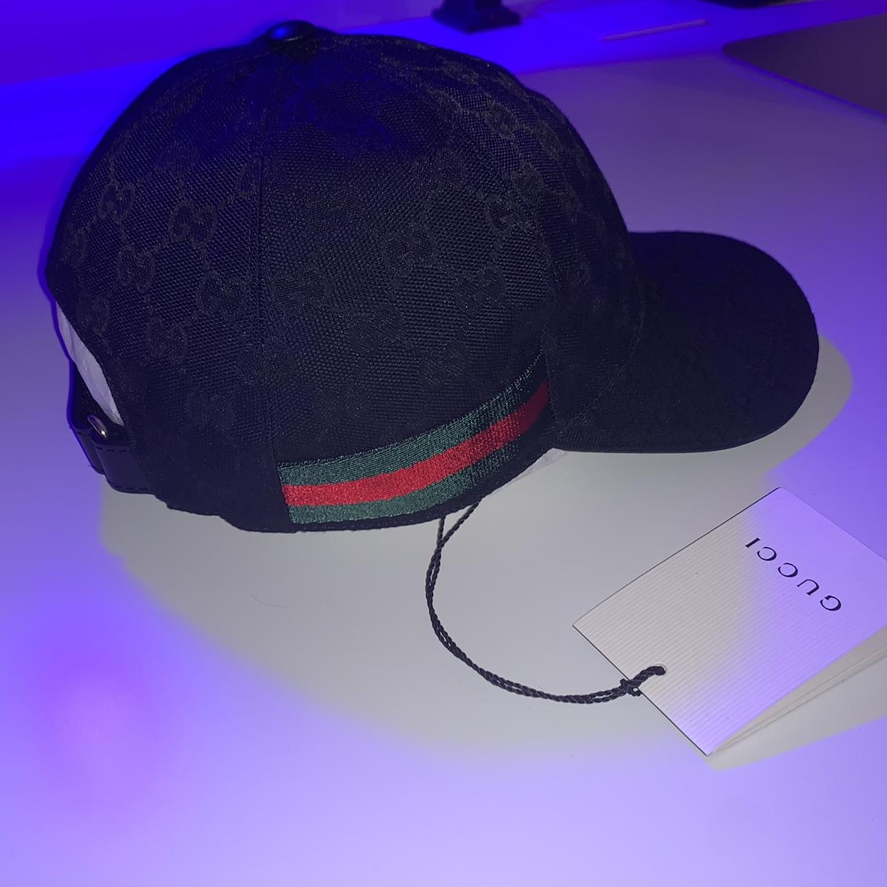 Gucci Original GG Canvas Baseball Hat with Web Black