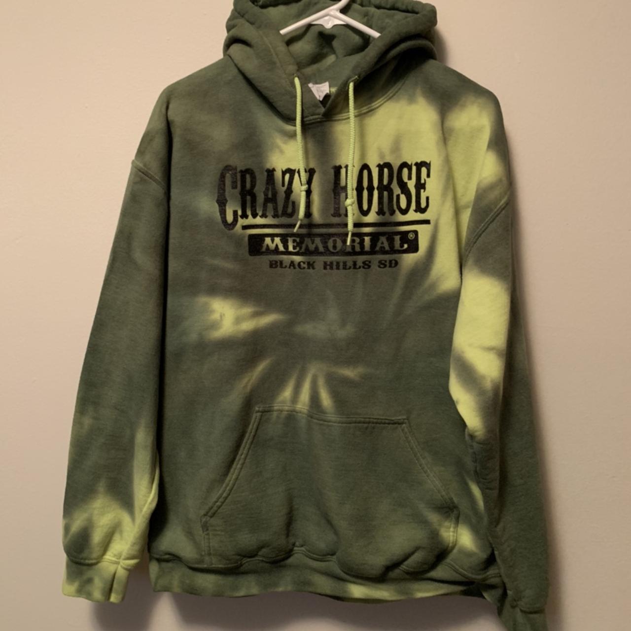 Custom tie dye hoodie Crazy Horse Memorial Depop