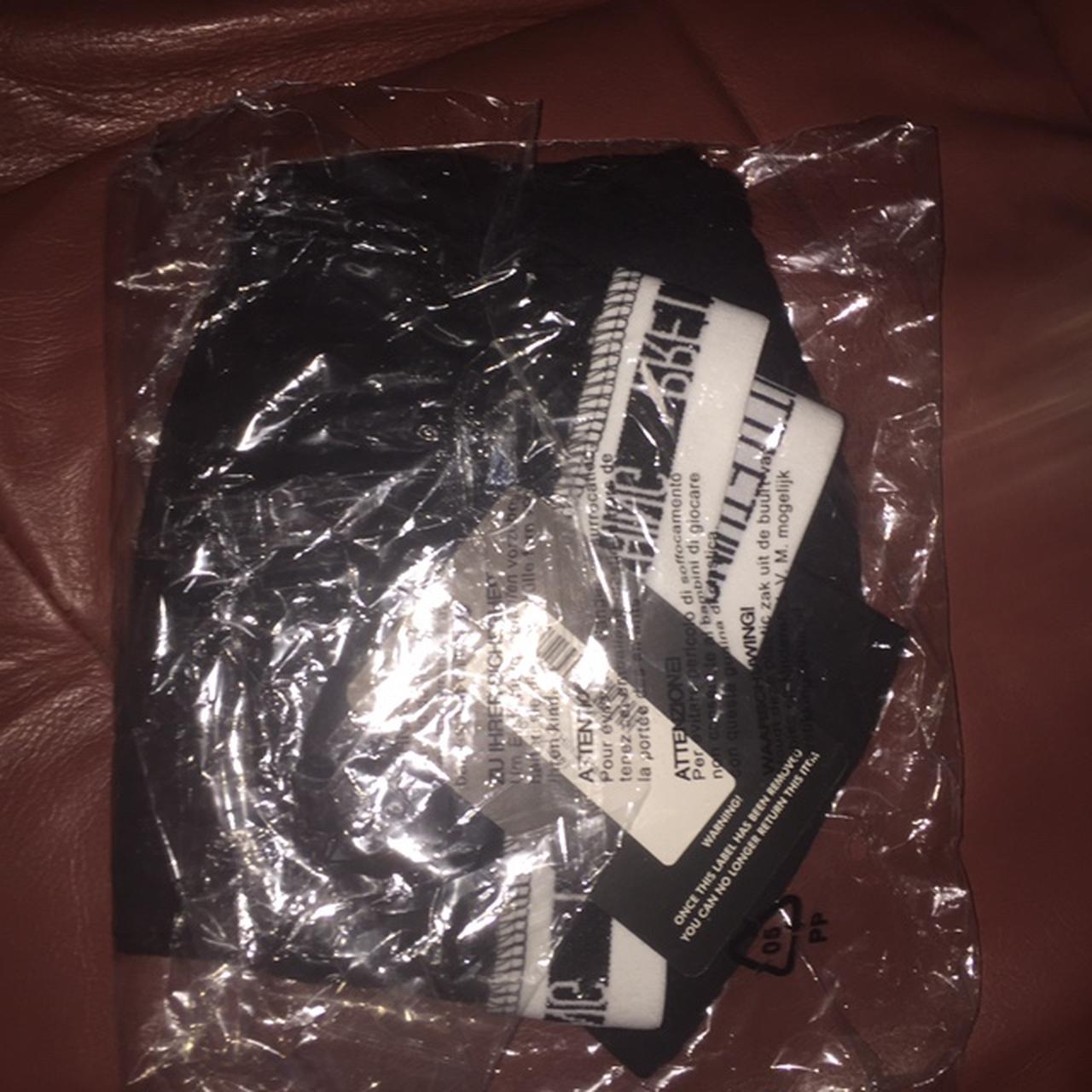 prettylittlething black leggings, size 10 uk, never - Depop