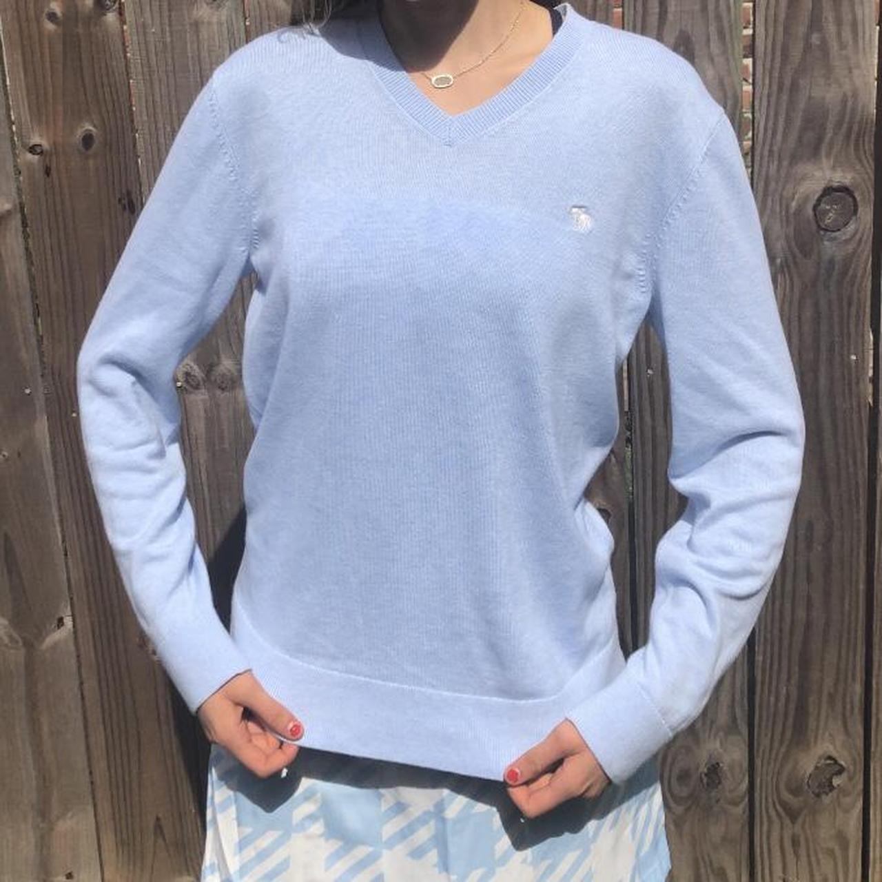 pale blue sweaters