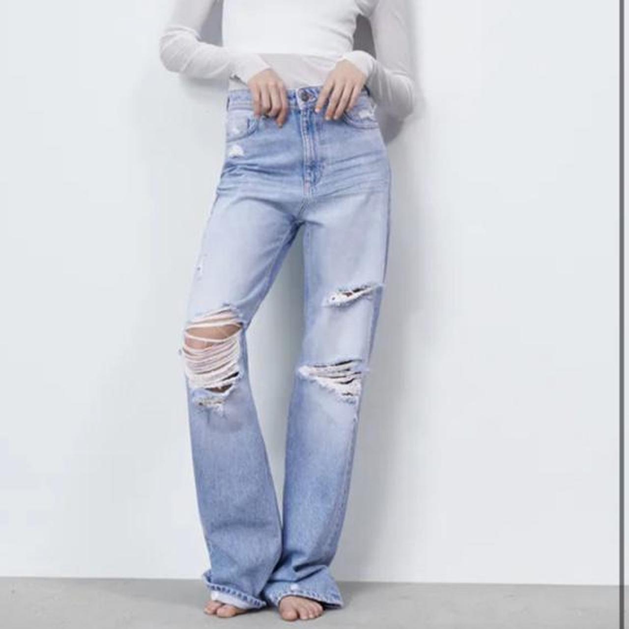 zara full length high rise jeans