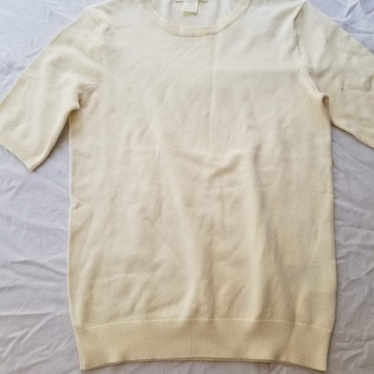 H&M Women's Cream Jumper | Depop