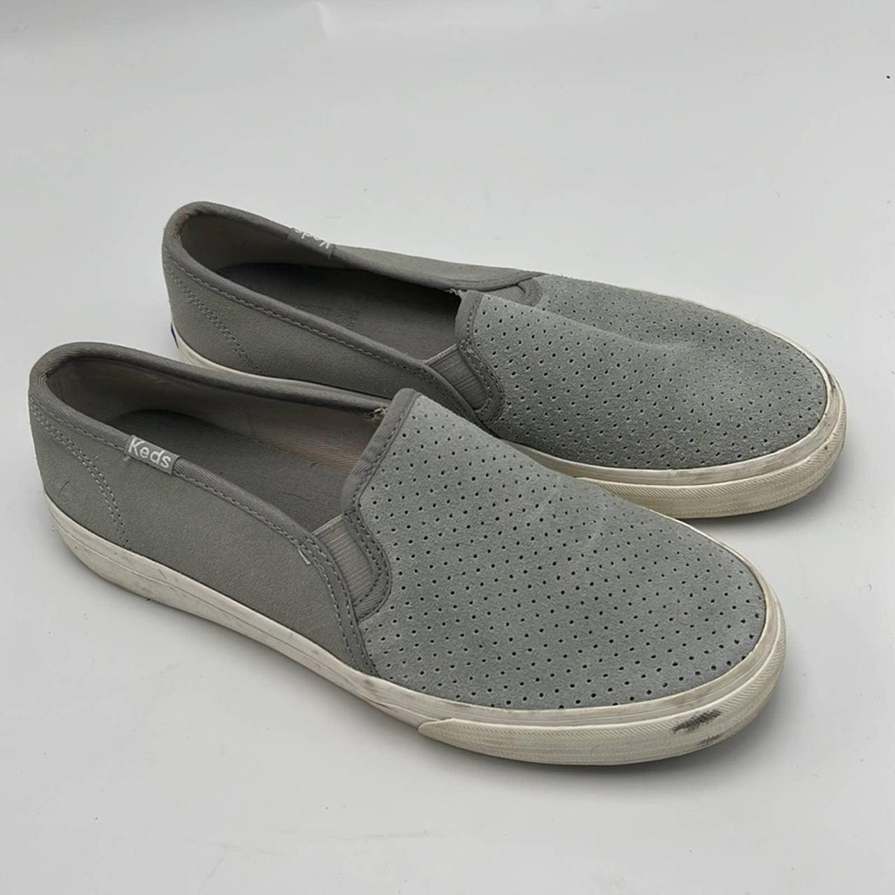 Keds gray slip on sale ons