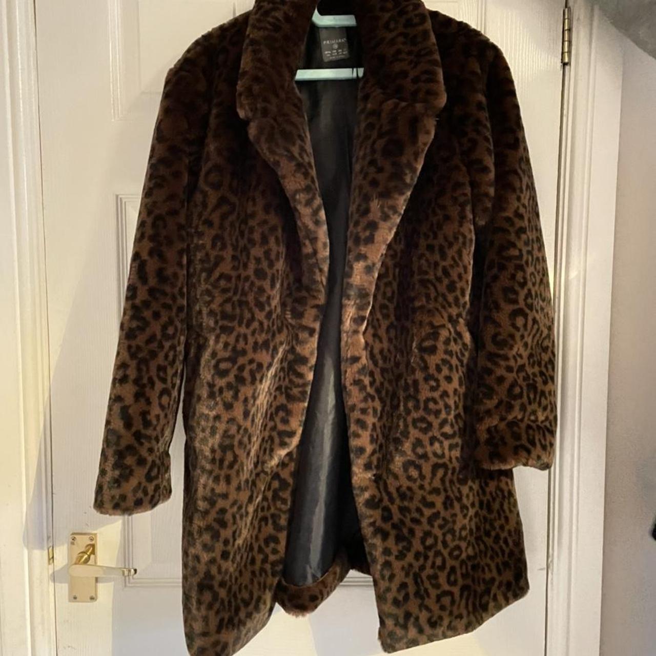 brown fur coat primark