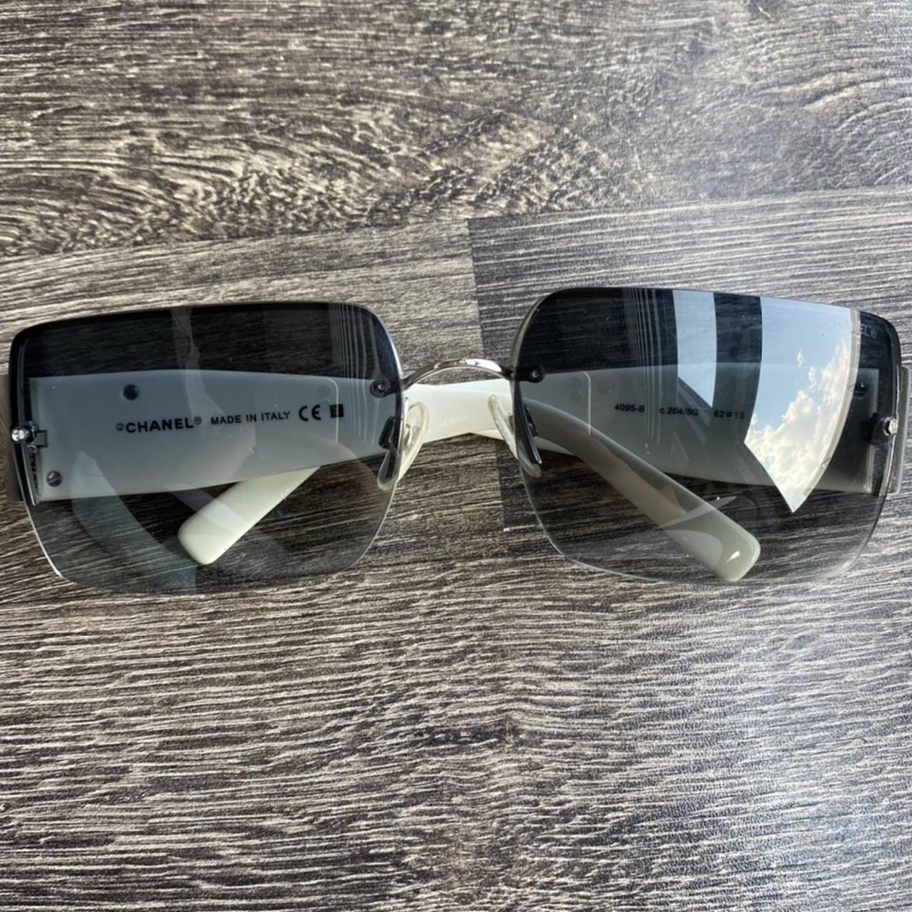 Chanel sunglasses. 100% authentic chanel . CC on - Depop