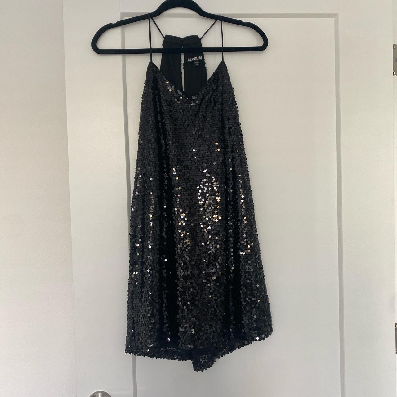 sparkly black dress from express! worn once. perfect... - Depop