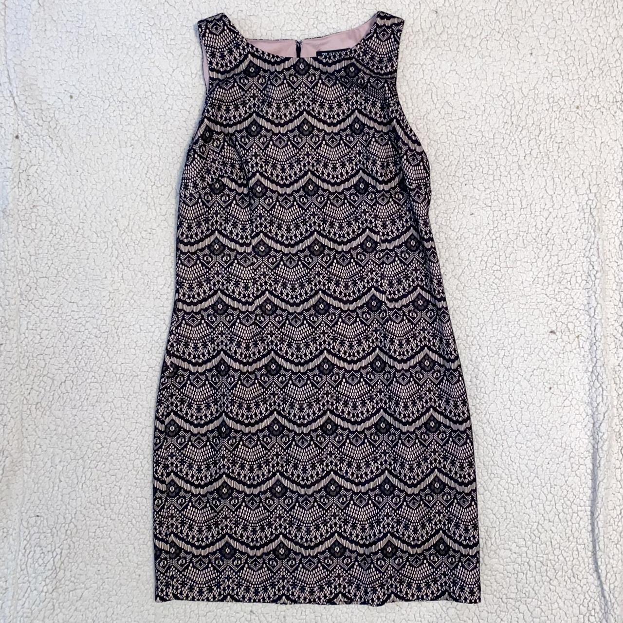Guess Women's Black and Cream Dress