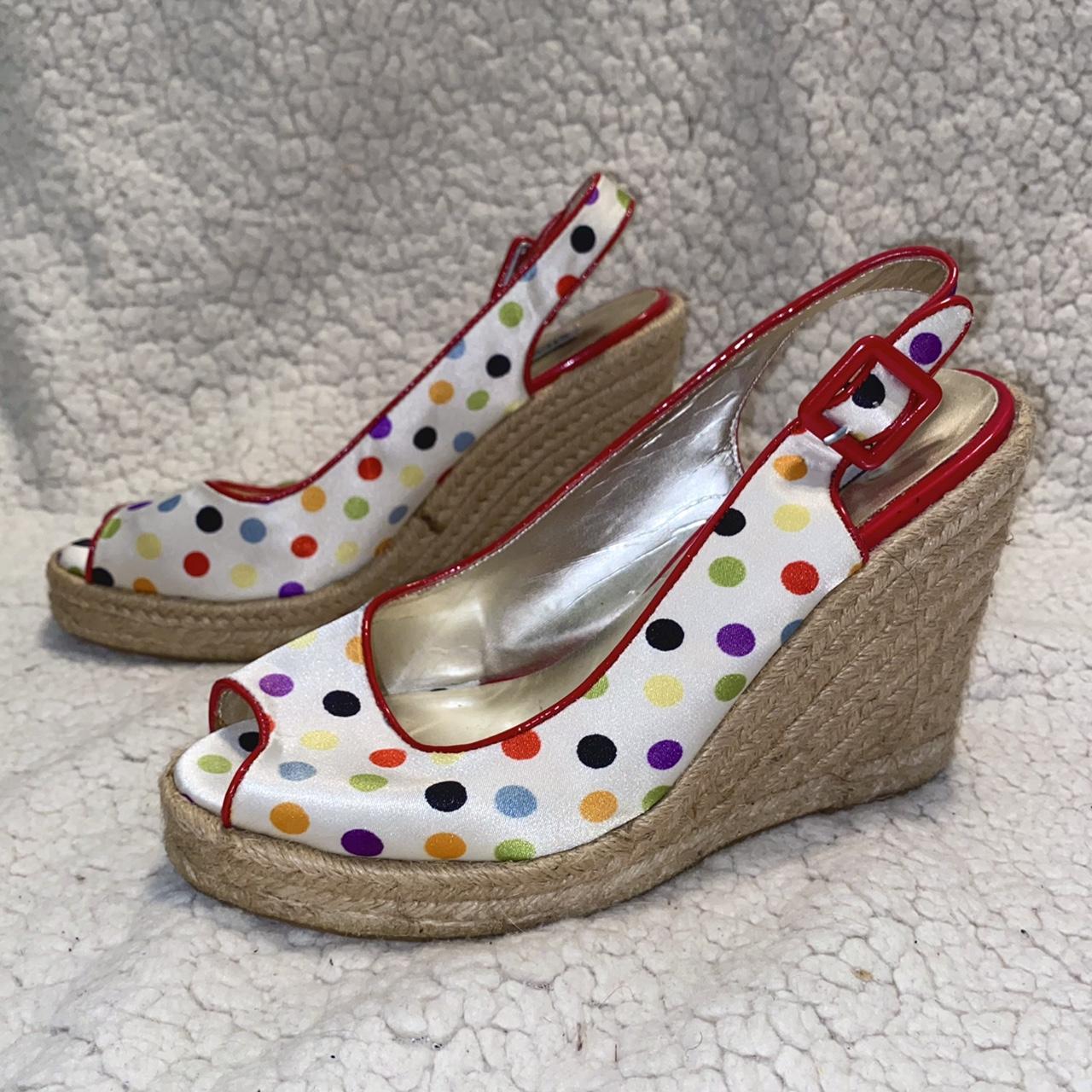 Steve Madden Polka Dot Wedges Size 5 5 These Depop