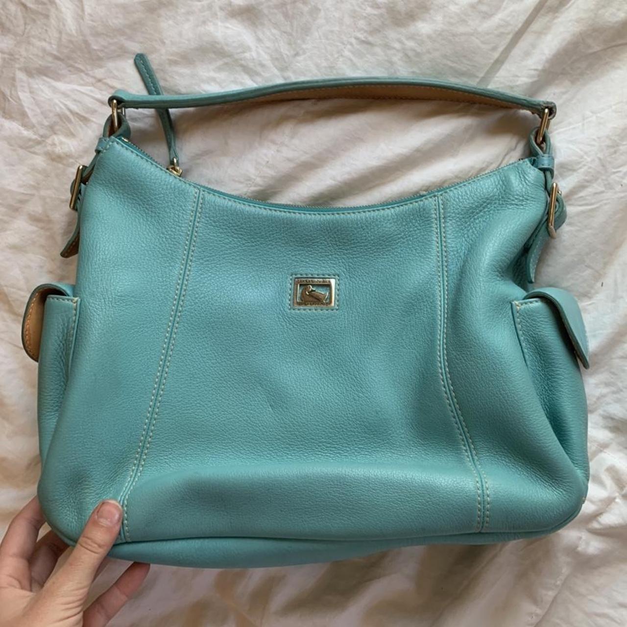 Tiffany Blue Dooney & Bourke Shoulder Purse Such a... - Depop