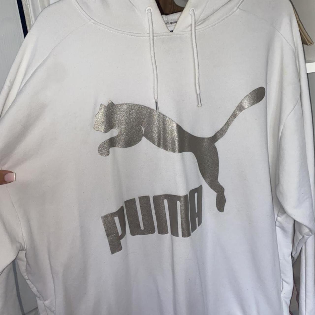 light blue puma jumper