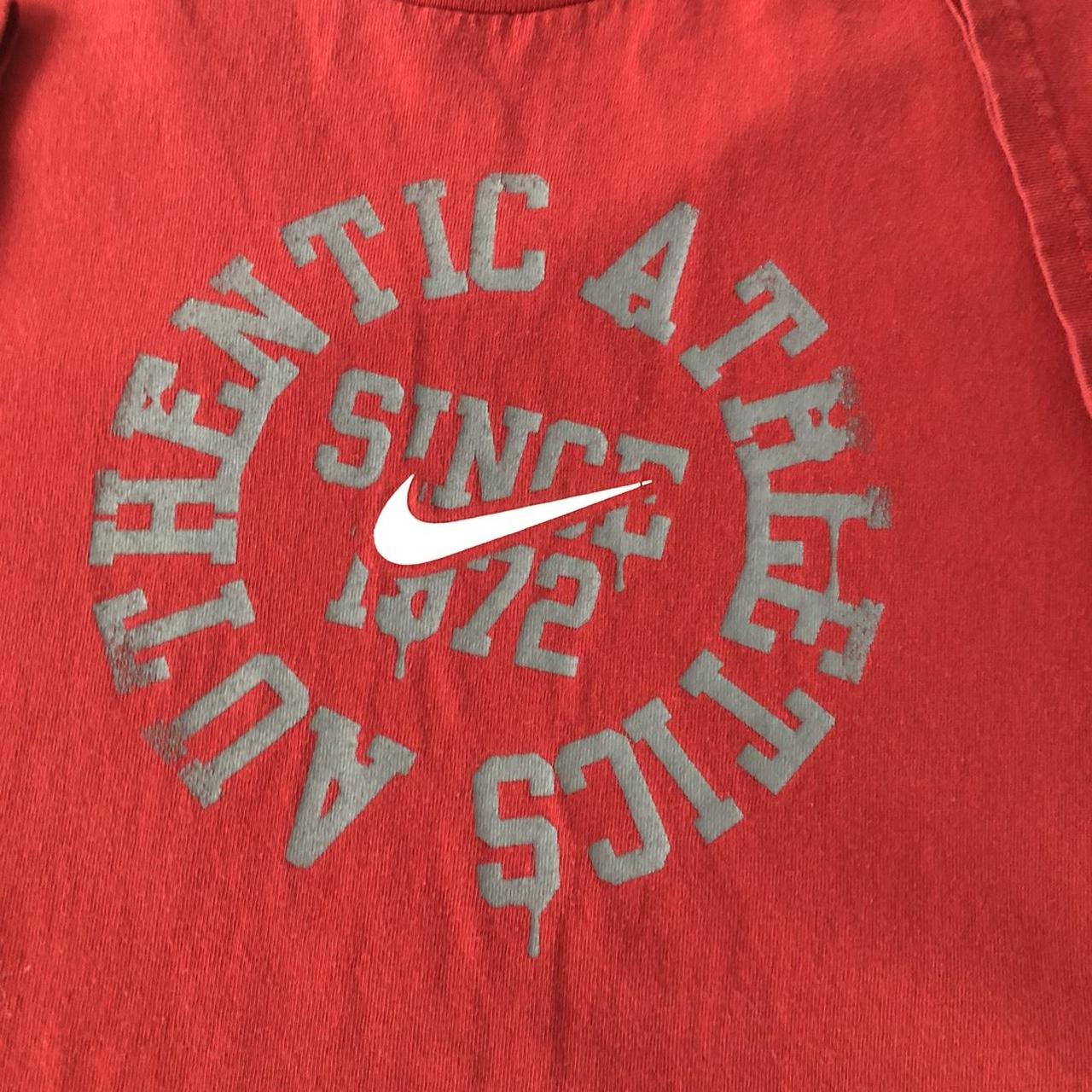 Grey tag nike essentials red tee size xl Good... - Depop