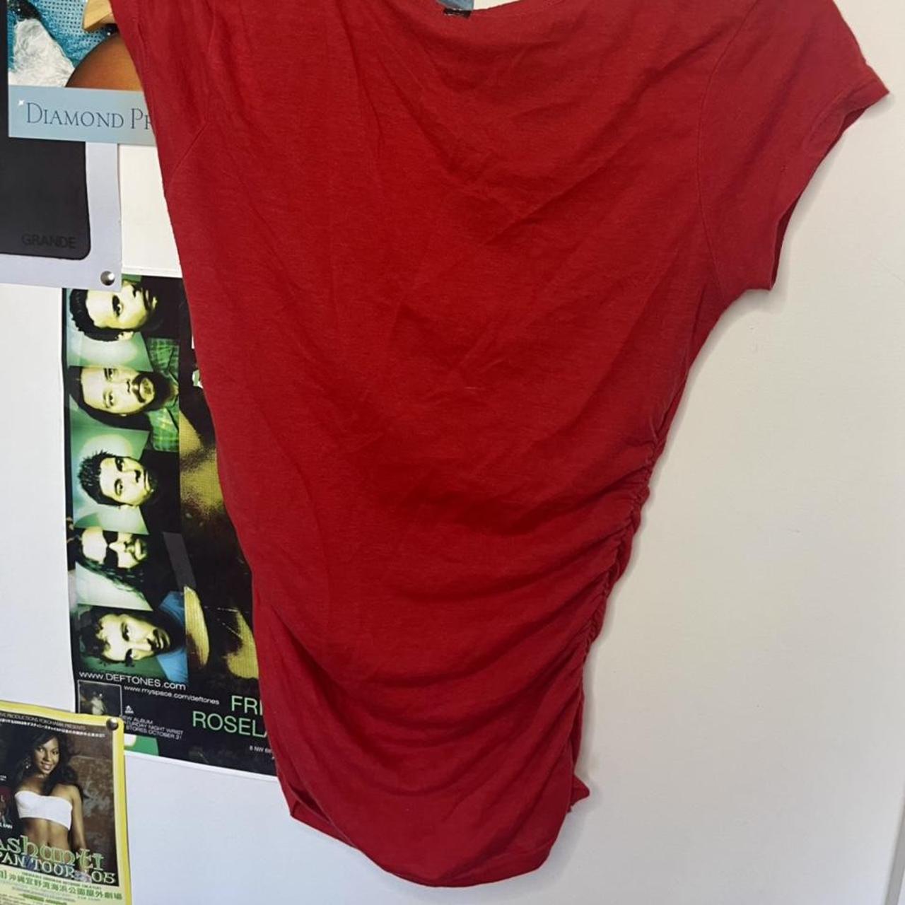 Apple Bottoms Women's Red Tshirt Depop