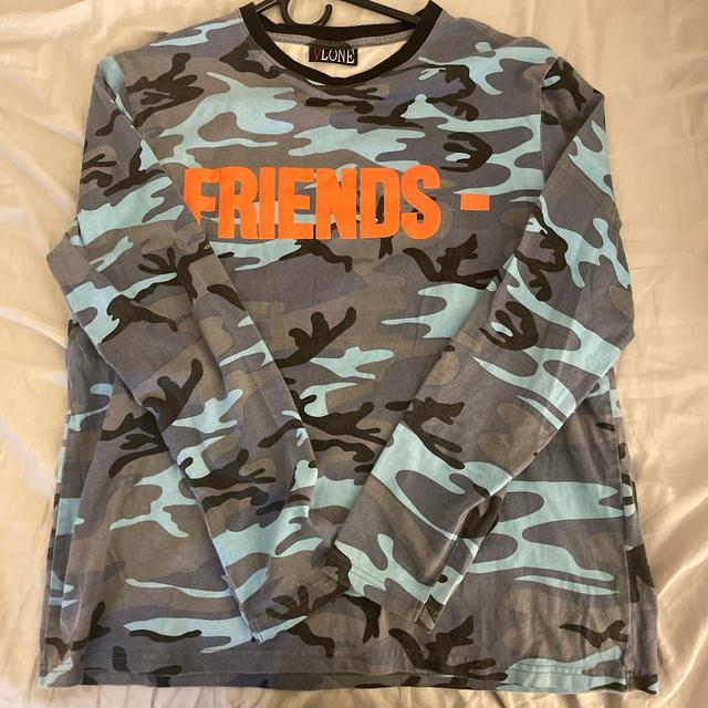 Outlets Vlone Friends Camo long sleeve shirt