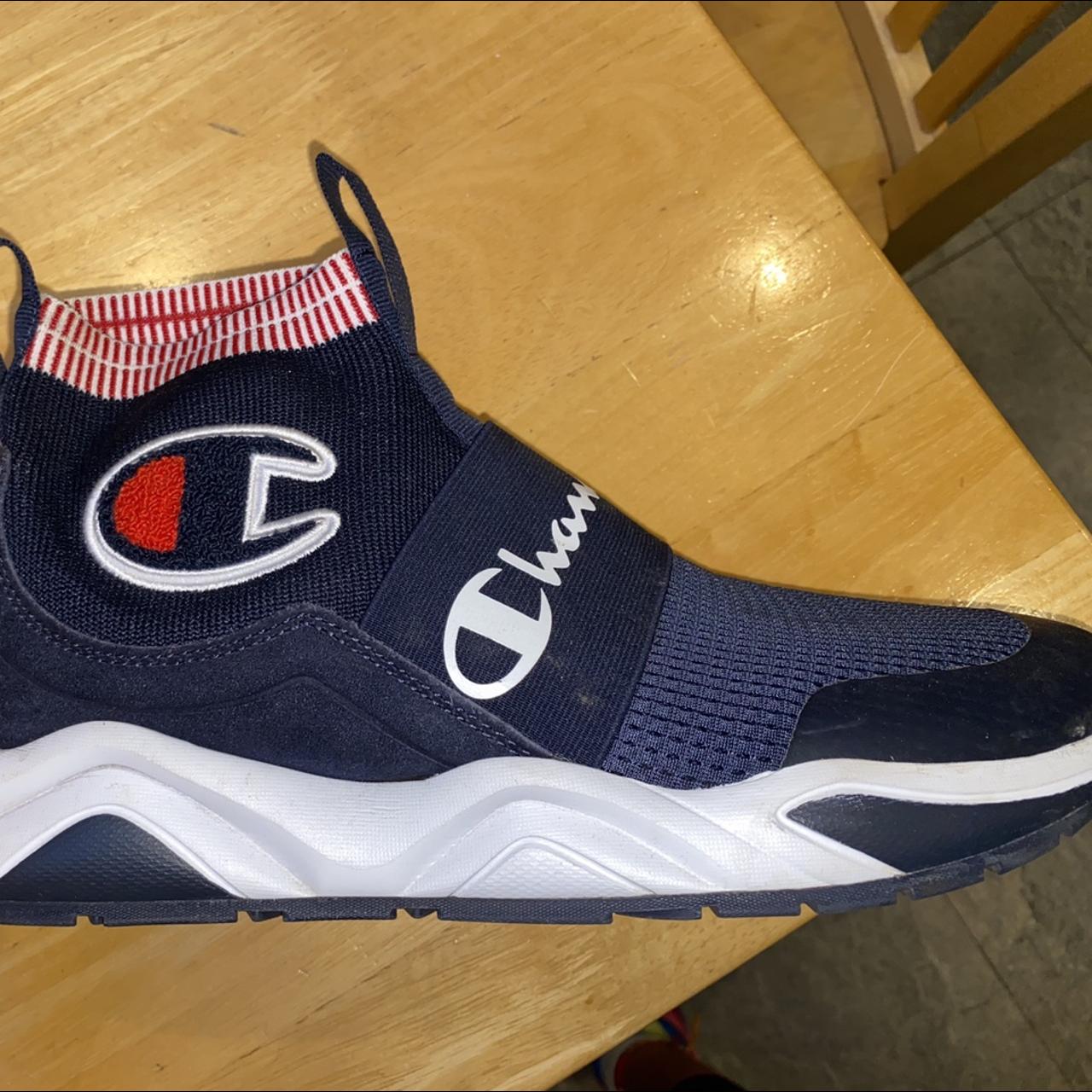 blue champion sock shoes