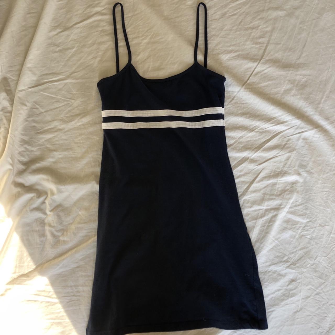 Brandy Melville - BM Lillian Navy Striped Dress on Designer Wardrobe