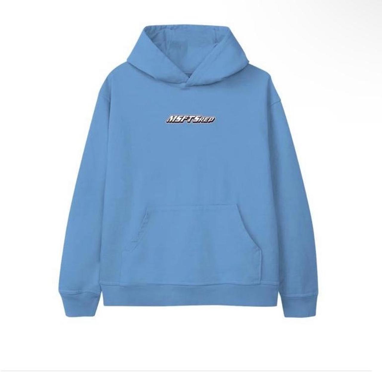 MSFTSrep jaden smith racer blue hoodie. size medium.... - Depop