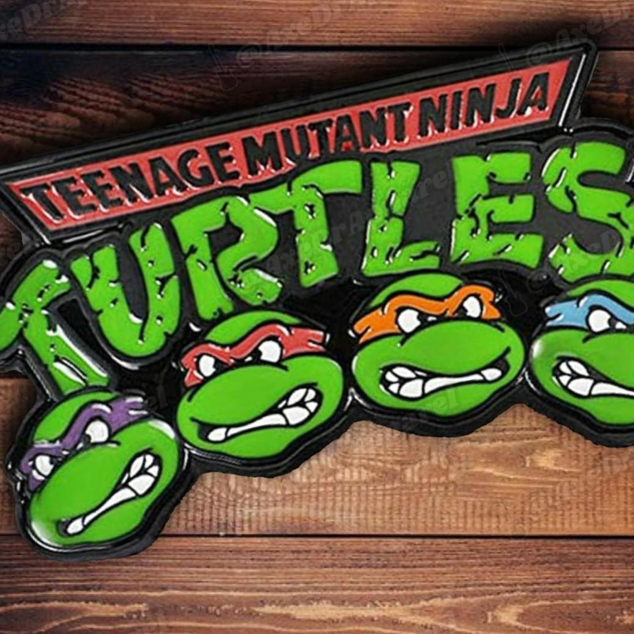 ☠teenage Mutant Ninja Turtles Belt Buckle   Tmnt - Depop