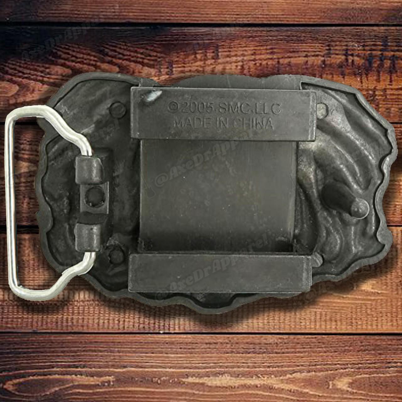 ☠ Elephant Belt Buckle Zippo Holder Combo ☠ lighter... Depop