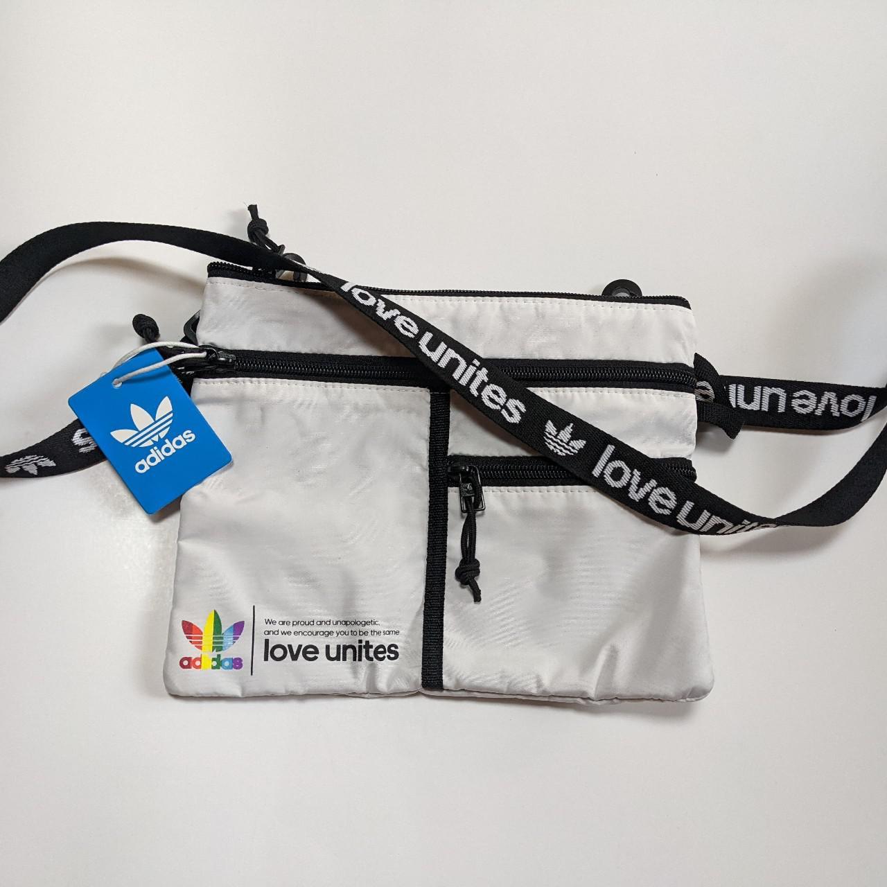 Adidas Love United White crossbody bag NWT Trying