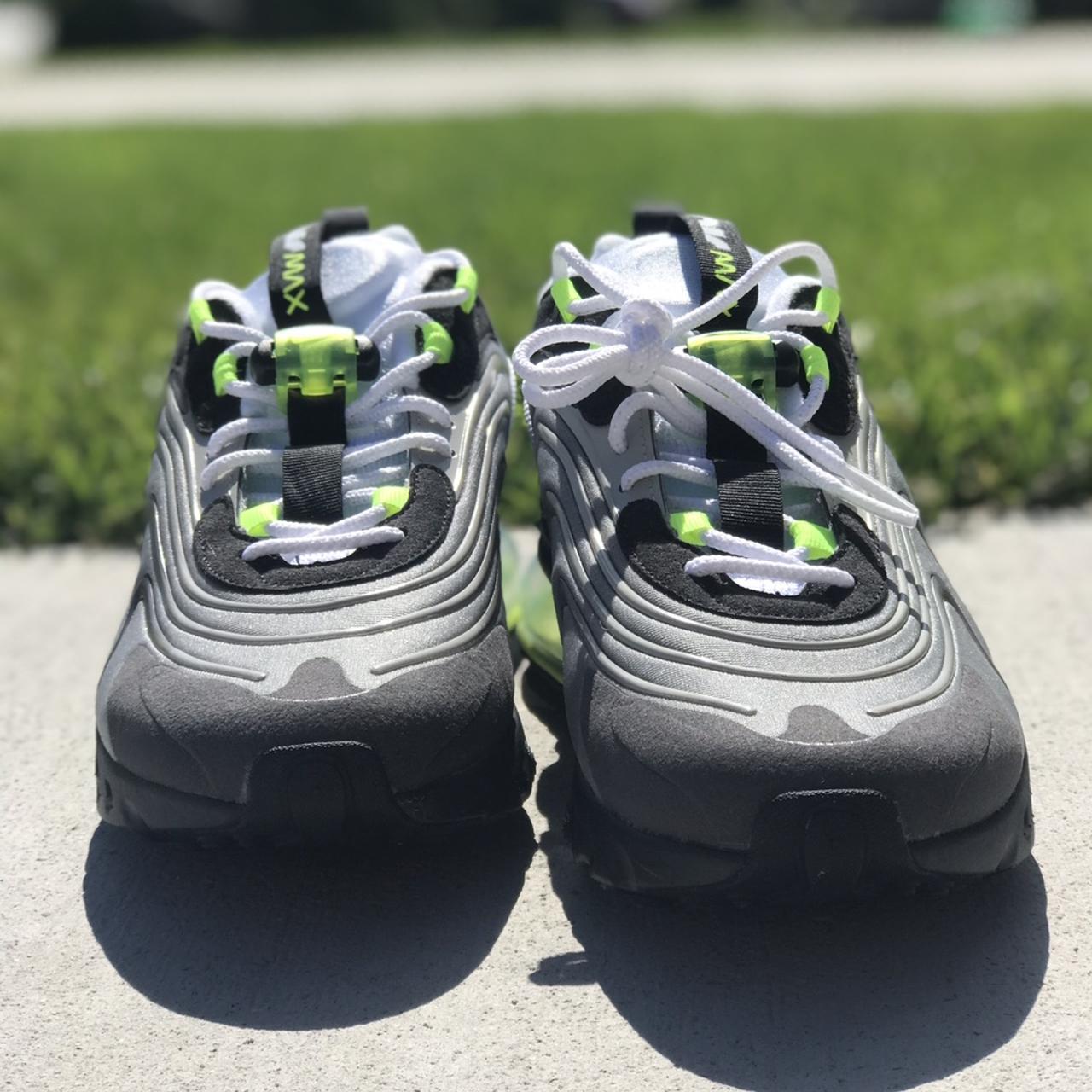 Nike Air Max 270 React Eng Neon Yellow/ Volt Grey Sz | Depop
