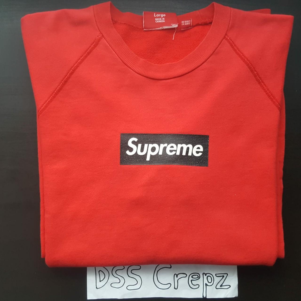 Supreme box logo red on cheap black