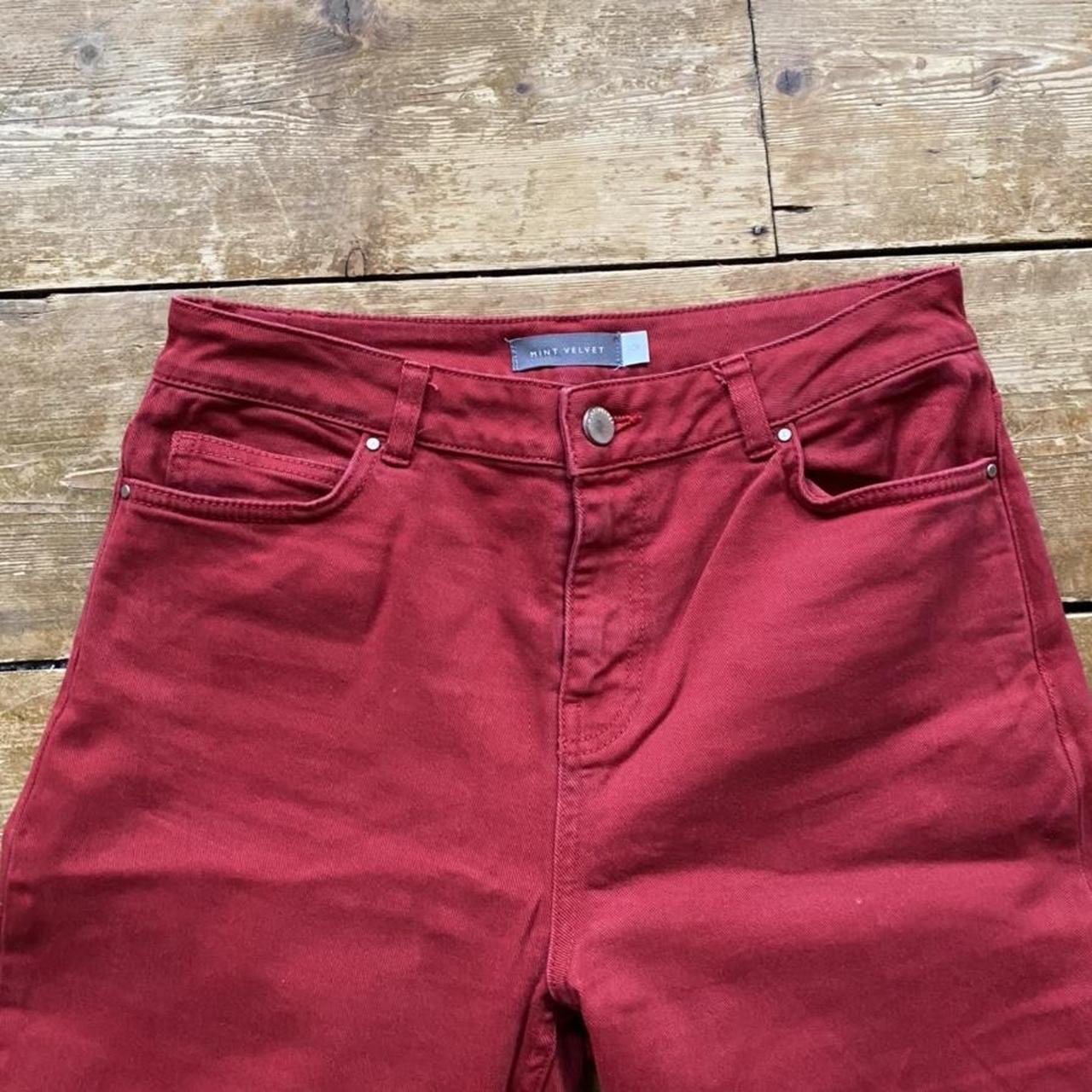 Mint Velvet Women's Red Jeans | Depop