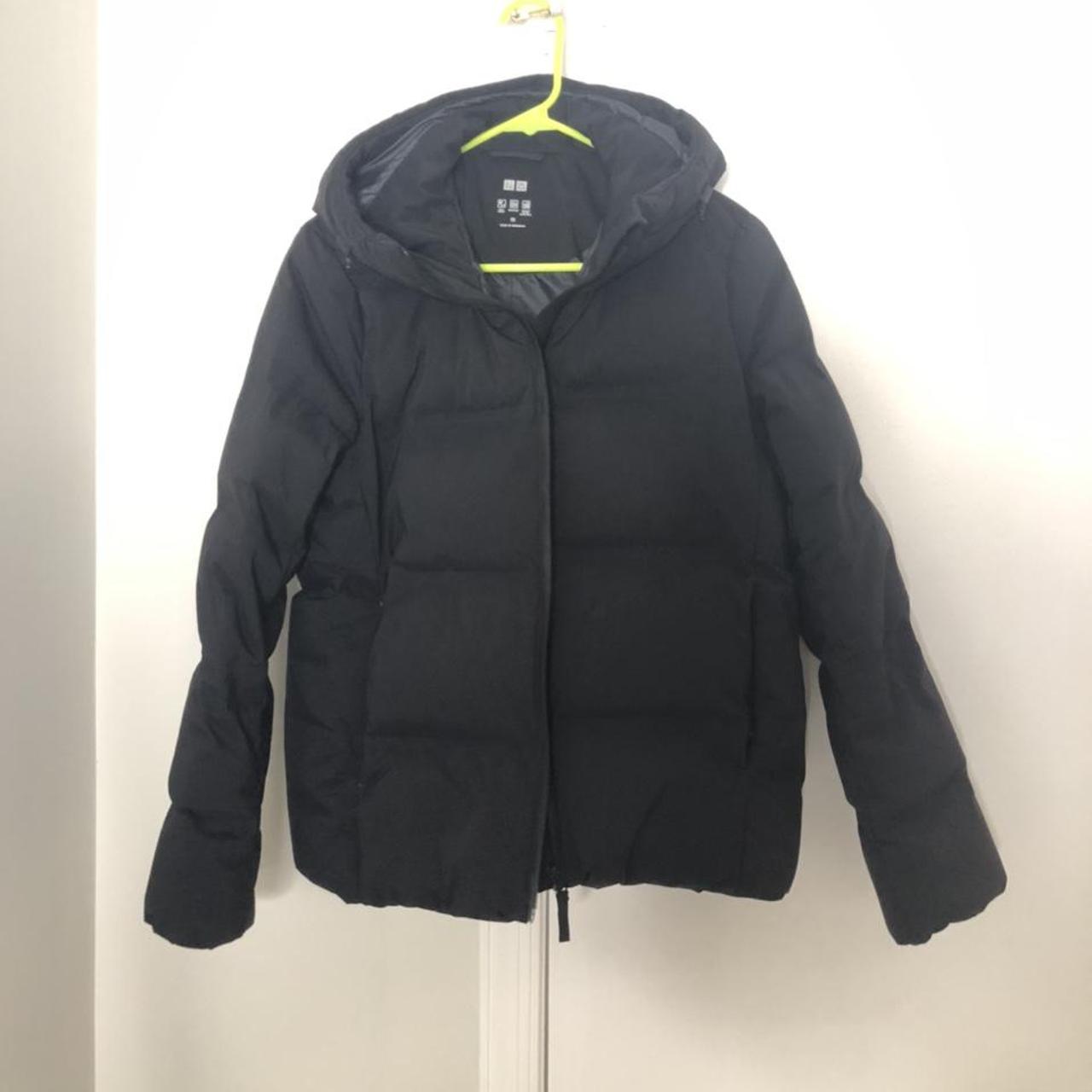 uniqlo seamless down parka black