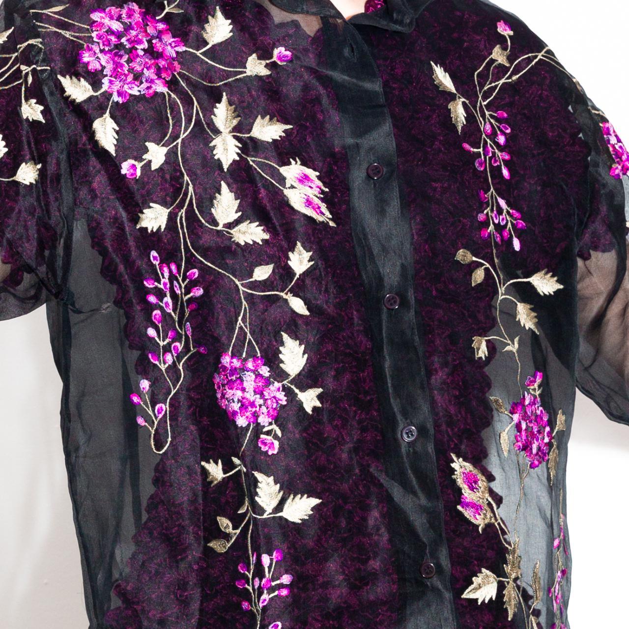 organza button down