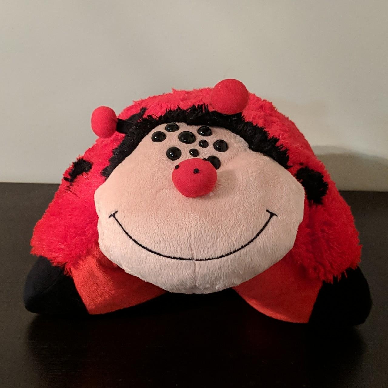 Cute little spider-eyed ladybug pillowpet 🐞✨