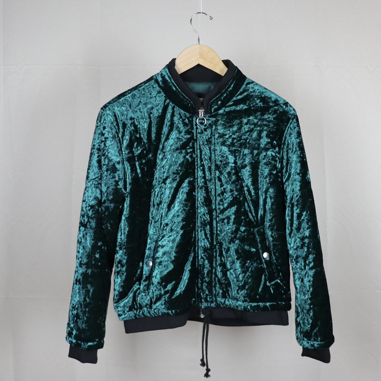 Lulus Women's Black and Green Jacket Depop