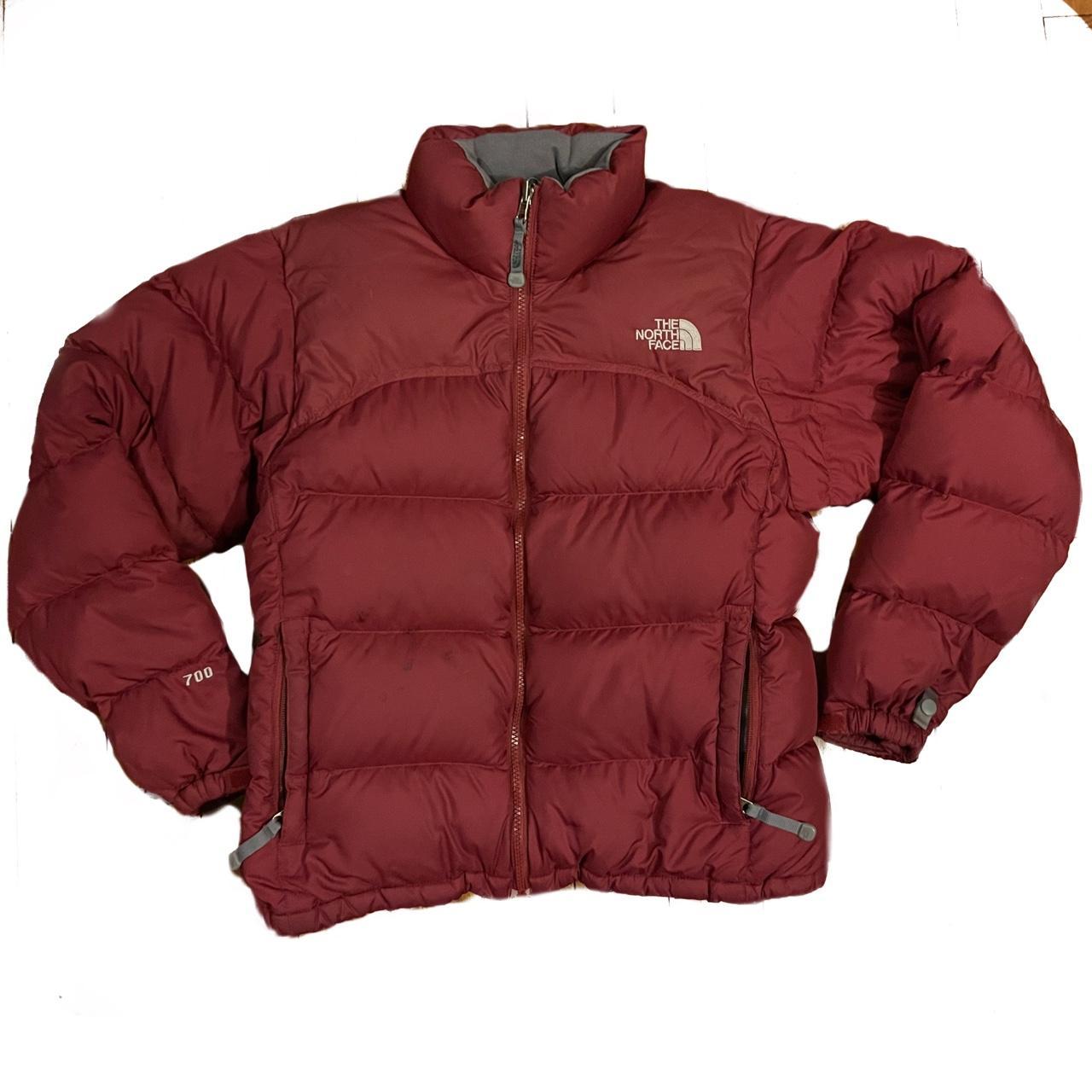 North face women's hot sale jacket burgundy