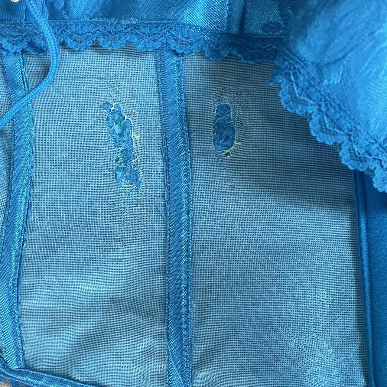 Frederick S Of Hollywood Women S Blue Corset Depop